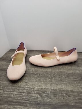 Rothy's The Mary Jane Flat Shoes Ballerina Pink Womens Size 9